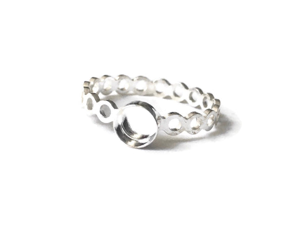 Bubble band ring blank