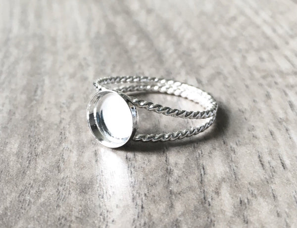 Double band ring blank