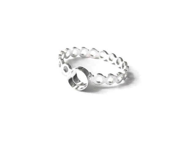 Round ring blank setting