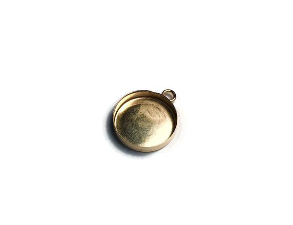 Round pendant cabochon blank
