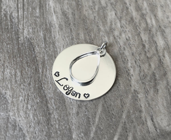 breastmilk name pendant blank
