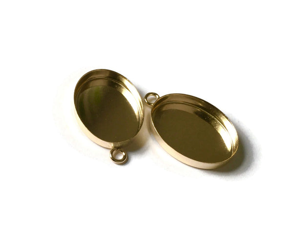 gold cabochon setting blank