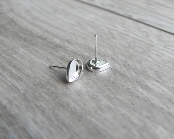 Pear or Teardrop Earring Blanks | 6x8, 9x13, 10x15, 12x16 mm