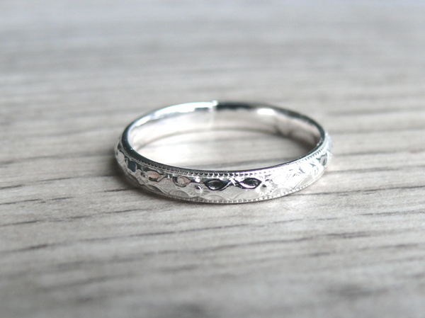 floral band ring