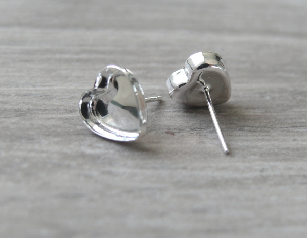 heart earring blanks