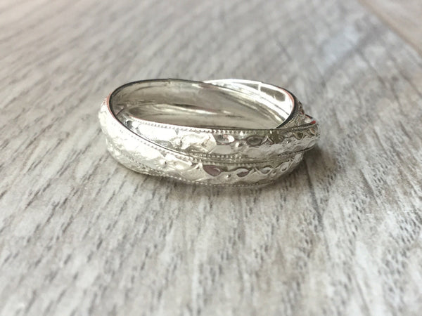 floral russian wedding ring