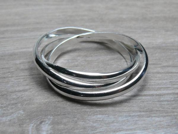 silver russian wedding ring