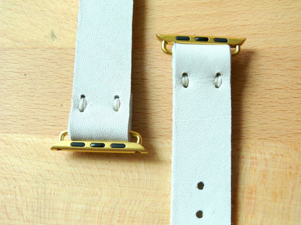 Leather Apple Watch band 42mm leather watch band, Apple watch strap, iwatch band, apple watch leather band white leather strap white band