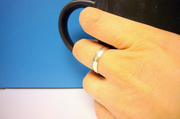 Mens silver band ring • Purity ring • Silver wedding band mens wedding ring • Mens silver ring • Sterling silver ring