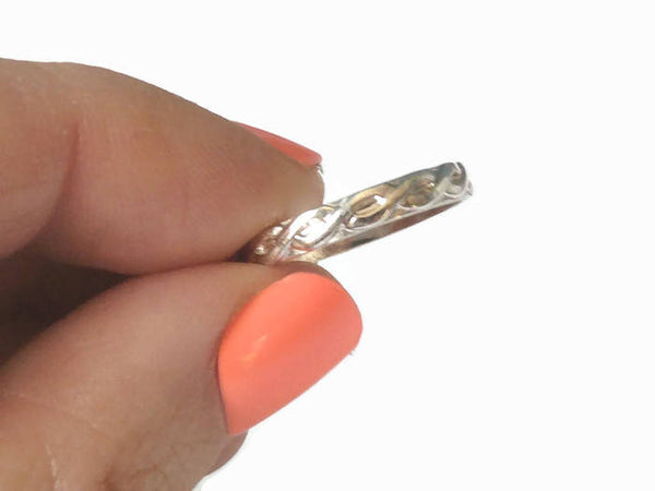 Infinity band ring • Infinity jewelry • Sterling silver infinity ring • Silver stacking ring • Stacking band stack ring • Stackable ring