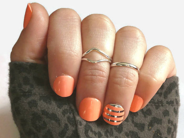 sterling silver knuckle rings for women