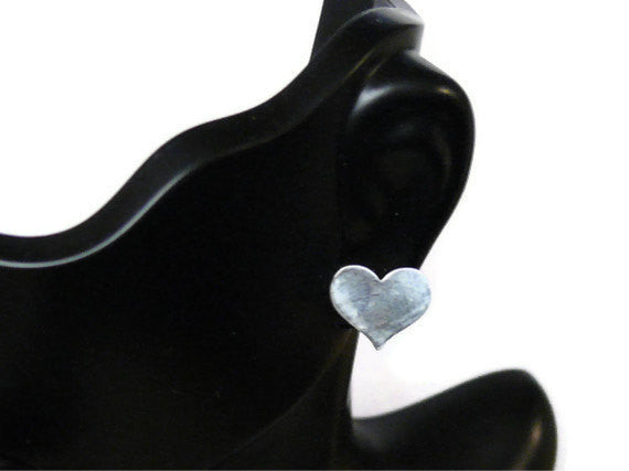 Sterling silver heart earrings silver heart jewelry silver post earrings heart studs sterling studs Etsy jewelry