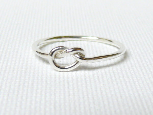silver best friend infinity ring