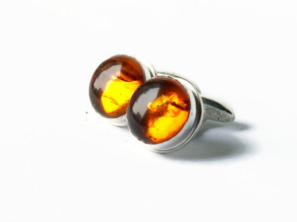 Silver amber cufflinks solid sterling silver cufflinks mens cufflinks Stone cuff links honey golden wedding cufflinks