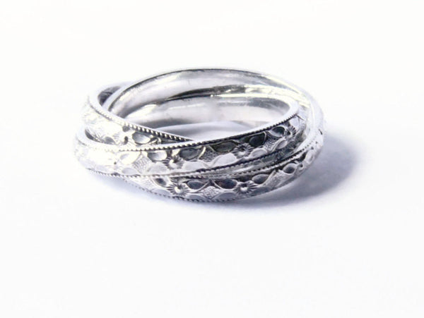silver russian wedding band