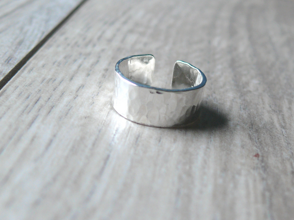 adjustable silver toe ring