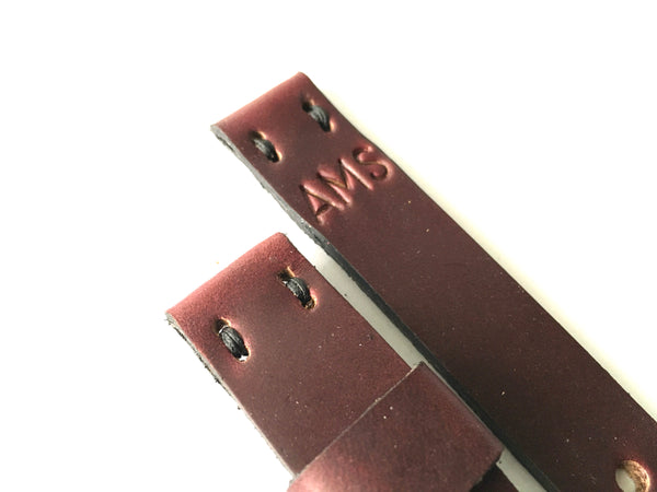 Horween Color 8 Leather Watch Strap, Artisan Made Leather Band, Handmade Leather Band, Gift for Him