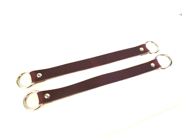 Home Accents Horween Color Number 8 leather curtain ties- holdbacks