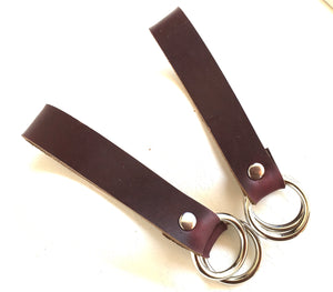 Home Accents Horween Color Number 8 leather curtain ties- holdbacks