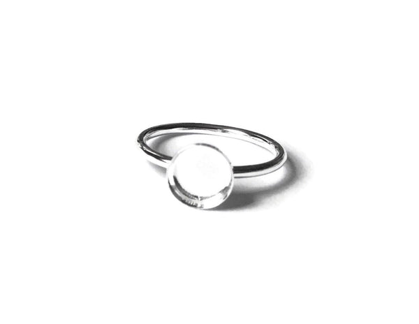 7 mm round bezel cup setting