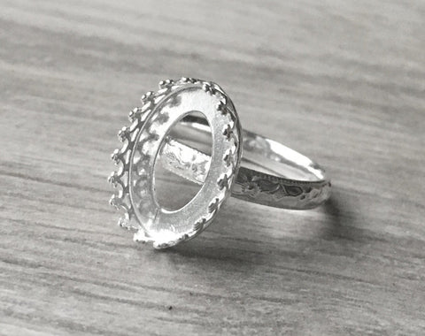 14x10 crown bezel ring