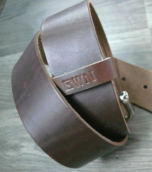 Brown Men's Leather Belt • Horween Chromexcel Leather • Anniversary Gift
