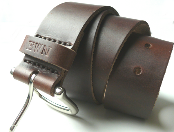 Brown Men's Leather Belt • Horween Chromexcel Leather • Anniversary Gift
