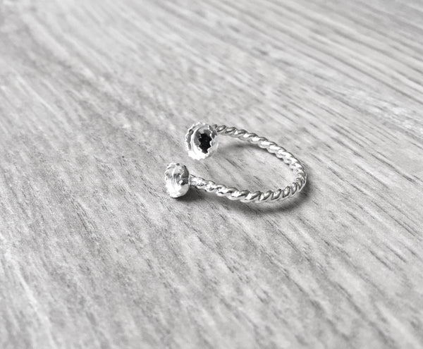 Adjustable Ring Blank | Double Bezel Cup Setting