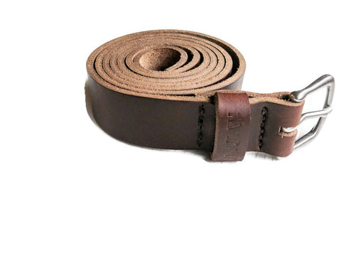Personalized Belt + Brown Men's Leather Belt • Horween Chromexcel Leather • Anniversary Gift
