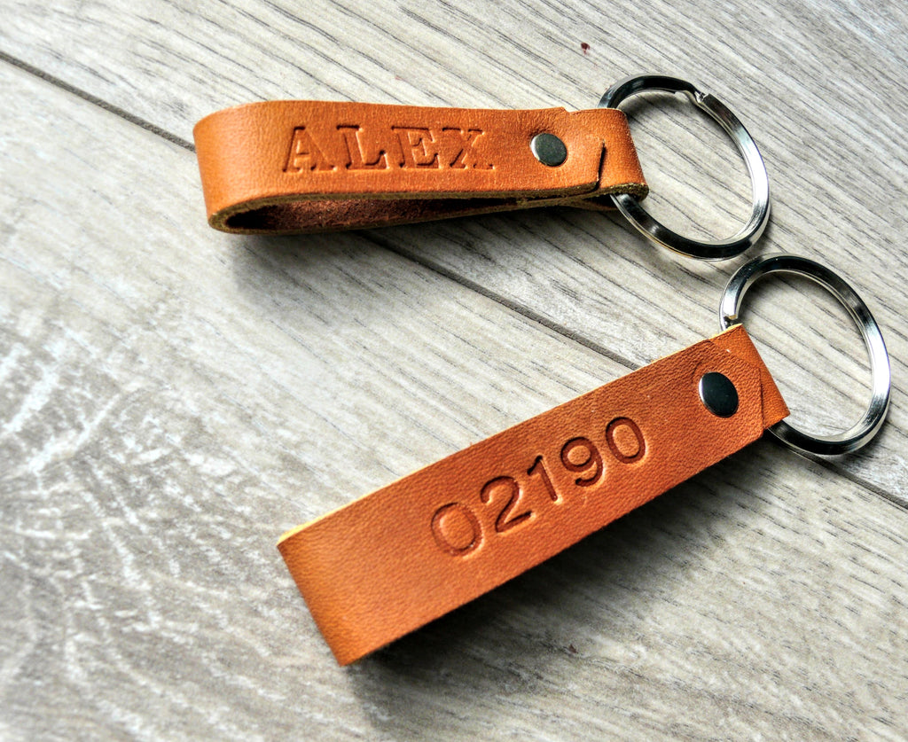 Custom Key Chain - Personalized with Your Special Message and/or Names -  Hand Stamped Sterling Silver Keychain