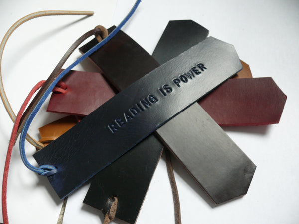 Personalized Leather Bookmark, Custom Handstamped Bookmark, Anniversary Graduation Gift, Gift for Her