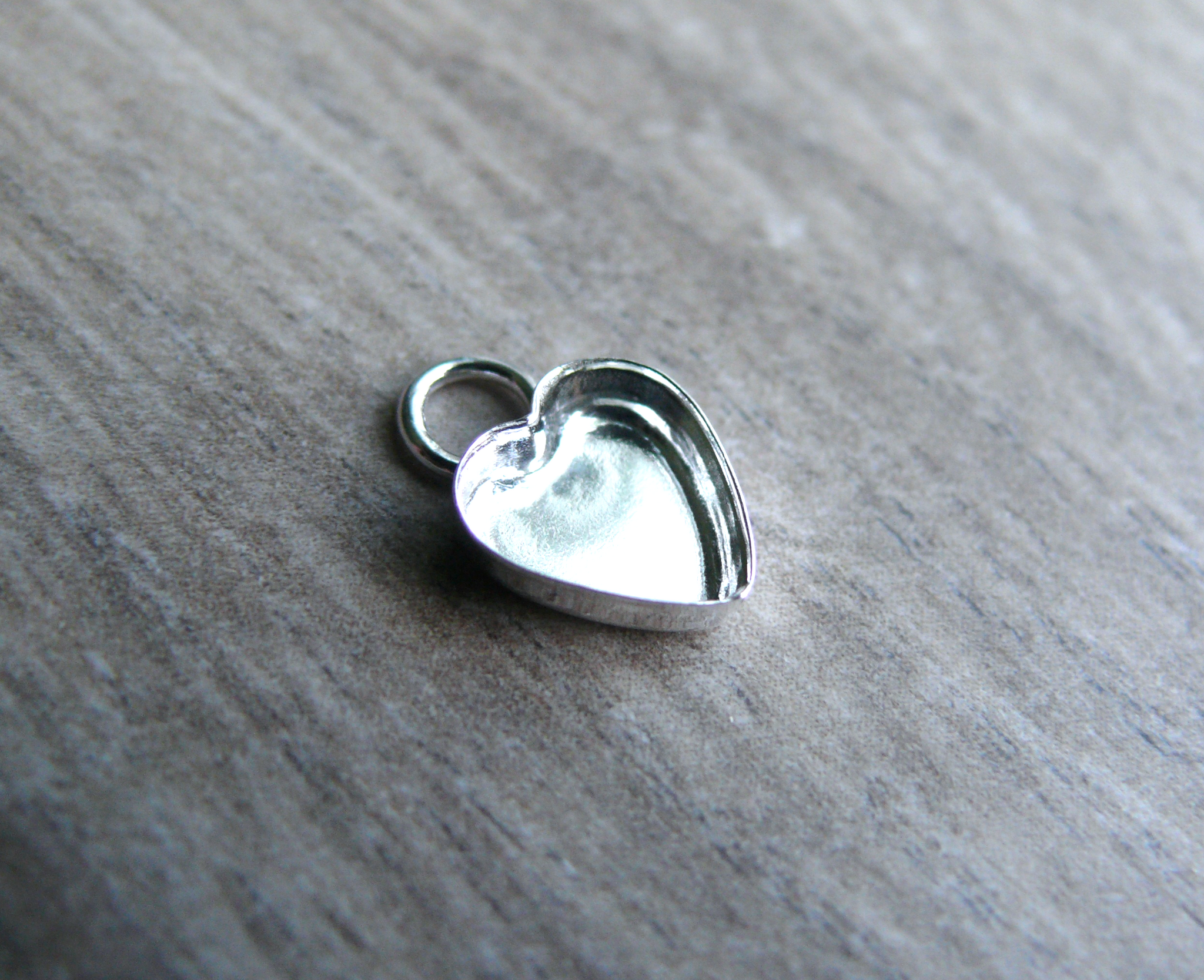empty heart pendant