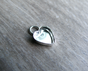 empty heart pendant
