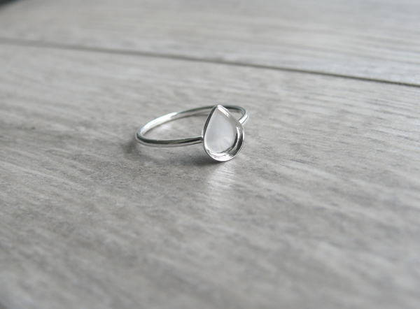 teardrop ring blank