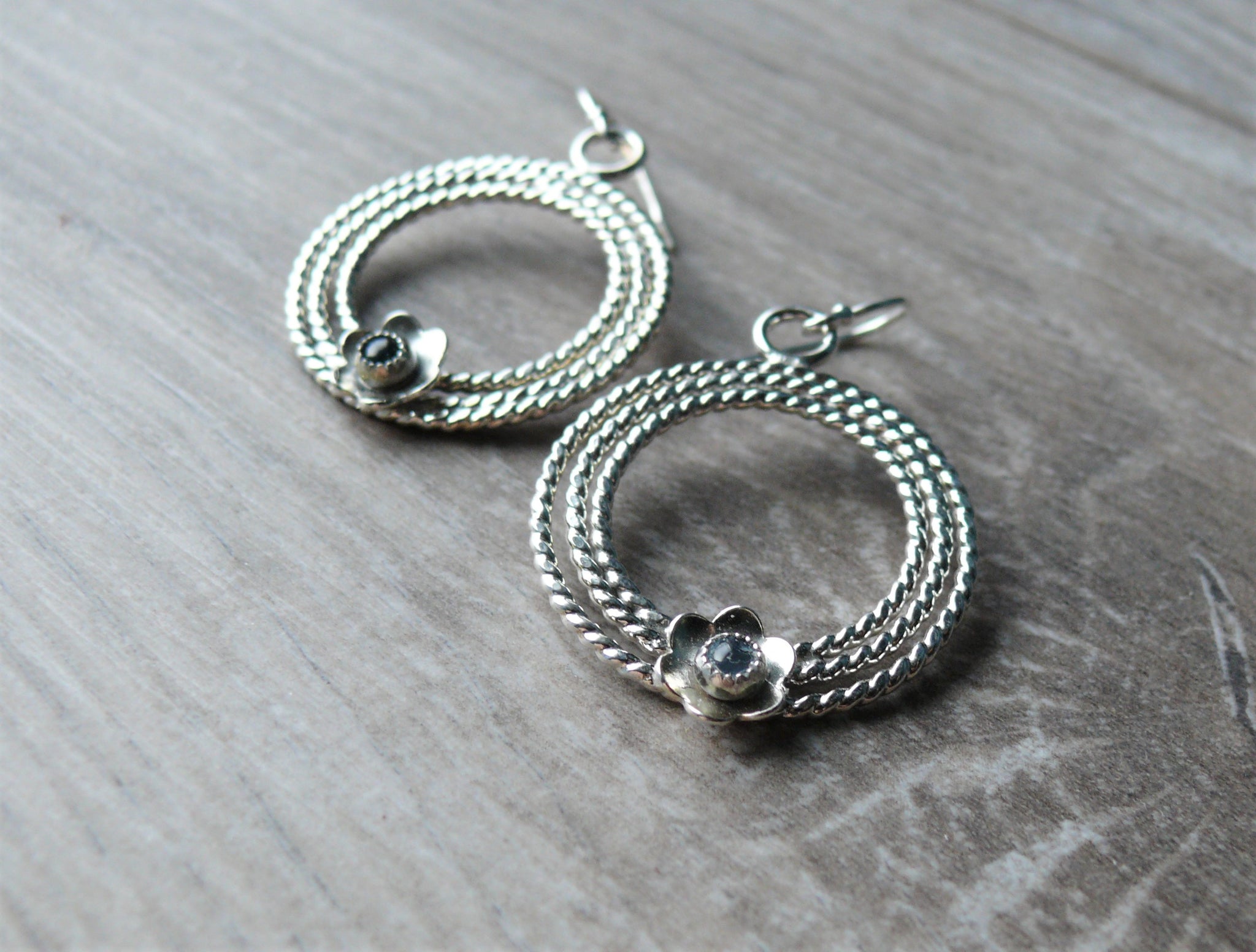 Swiss Blue Topaz Earrings • Sterling Silver