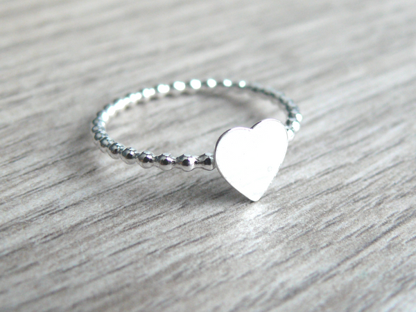 sterling silver heart ring