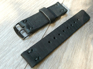handmade leather watch band