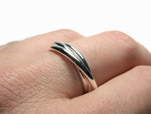 sterling silver rolling ring