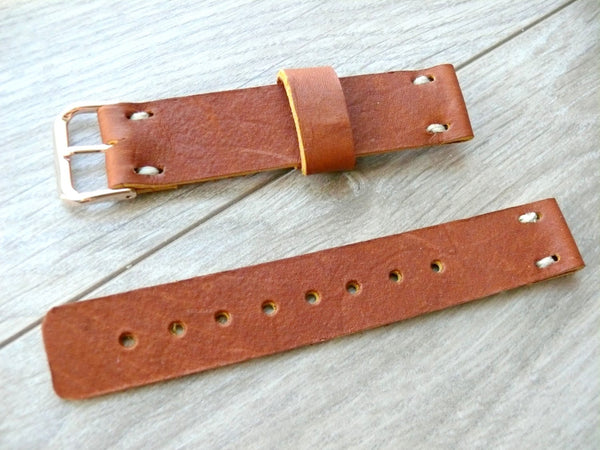brown leather watch band for men