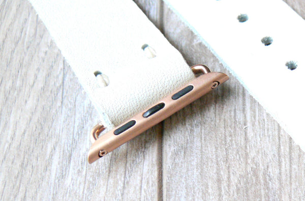 Leather Apple Watch band 38mm leather watch band, Apple watch strap, iwatch band, apple watch leather band white leather strap white band