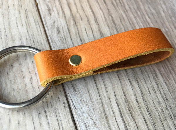 Personalised Leather Key Ring, Hand stamped personalized key chain, keychain gift, personalized gift idea, corporate gift idea, wedding gift