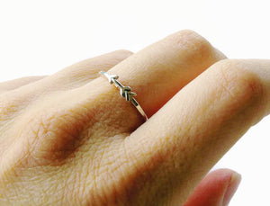 Sterling silver arrow ring, sideways arrow ring, tiny arrow jewelry silver stacking ring