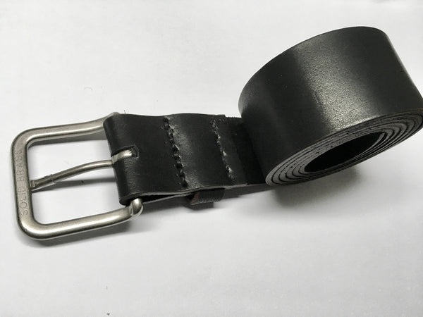 Handcrafted Leather Belt, Horween Dublin Black Leather Belt, Men's Genuine Leather Belt, handmade anniversary gift, groomsmen gift