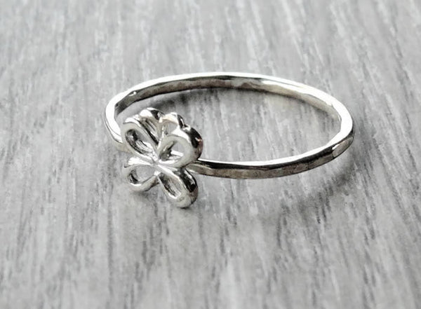 sterling silver butterfly stacking ring