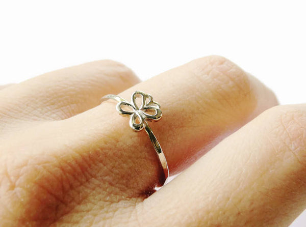 butterfly ring in sterling silver