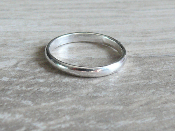 solid sterling silver pinky ring