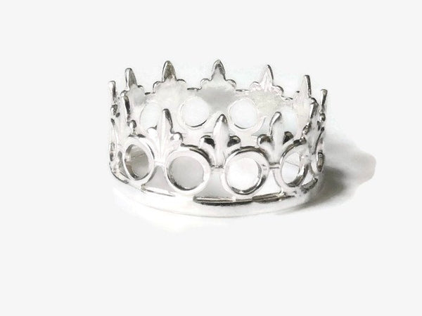 Tiara ring • Silver Crown ring • Queen ring • Sterling silver ring • Princess ring • Thumb ring