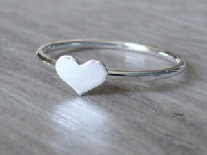 sterling silver heart ring