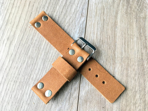 brown leather watch band for men