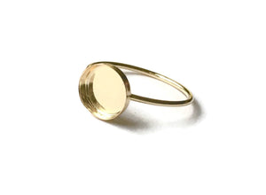gold filled ring blank 8 mm